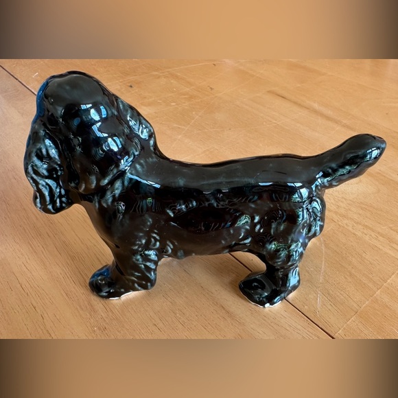 Vintage Glazed Ceramic Dog Figurine - Picture 5 of 9